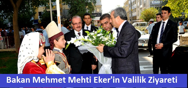 Bakan Mehmet Mehdi Eker Vali Kocatepe’yi ziyaret etti