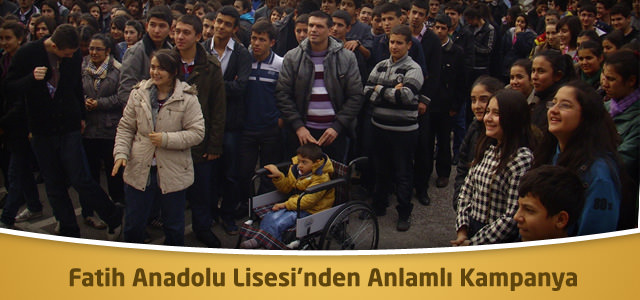 Fatih Anadolu Lisesi’nden Anlamlı Kampanya