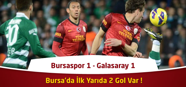 Süper Lig 20. Hafta : Bursaspor 1 – Galatasaray 2 – Maçın Özeti