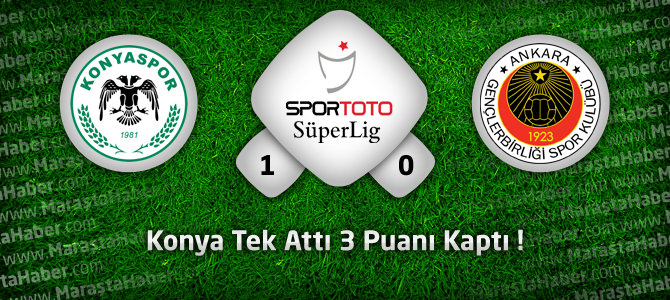Torku Konyaspor: 1 – Gençlerbirliği: 0 Maçın geniş özeti ve golleri