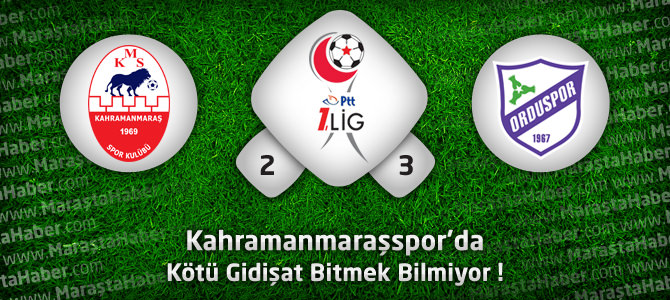 Kahramanmaraşspor 2 – Orduspor 3 Maçın geniş özeti ve Golleri