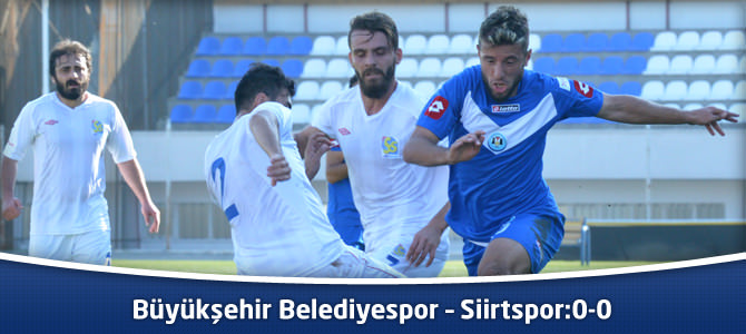 Büyükşehir Belediyespor – Siirtspor : 0-0