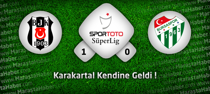 Beşiktaş 1 – Bursaspor 0 maç özeti ve golleri