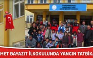 Ahmet Bayazıt İlkokulunda Yangın Tatbikatı Yapıldı
