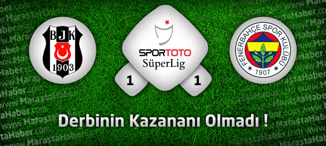 Beşiktaş 1 – Fenerbahçe 1 Maçın geniş özeti ve golleri