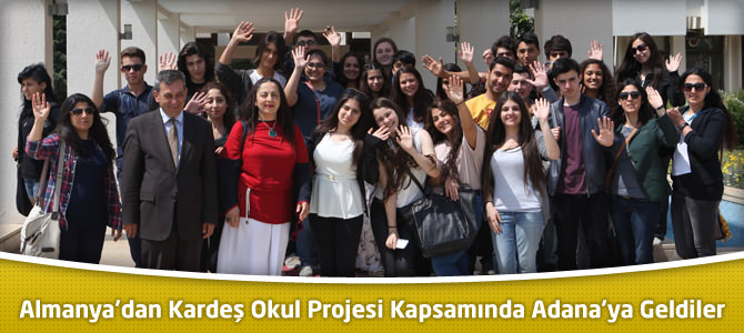 Almanya’dan Kardeş Okul Projesi Kapsamında Adana’ya Geldiler