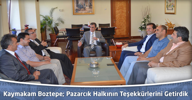 Pazarcık Kaymakamı Boztepe ve Belediye Başkanı Bozdağ KSÜ’yü Ziyaret Etti