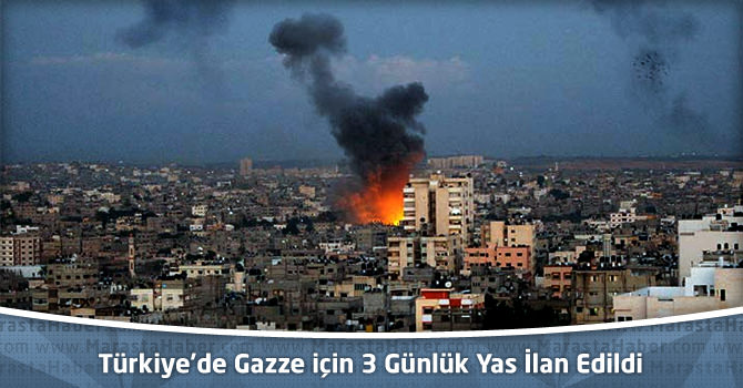 Türkiye’de Gazze için 3 Günlük Yas İlan Edildi