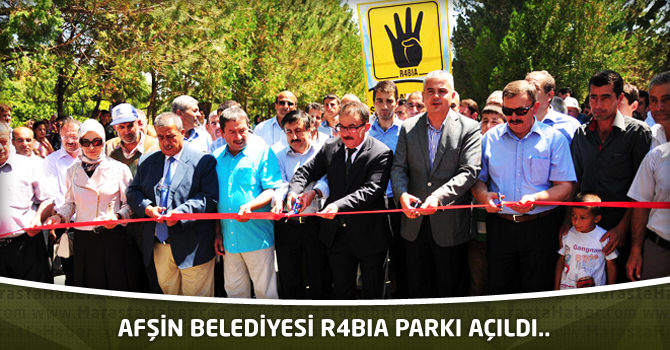 Afşin Belediyesi R4BİA Parkı Açıldı..