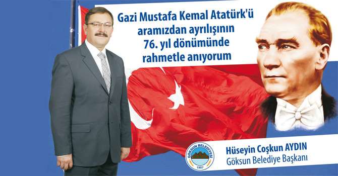 Başkan Aydın’ın 10 Kasım Atatürk’ü Anma Günü Mesajı