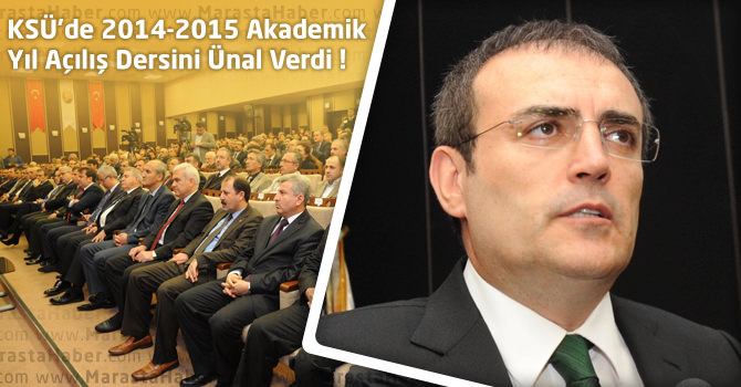 KSÜ’de 2014-2015 Akademik Yıl Açılış Dersini Mahir Ünal Verdi