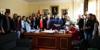 Başkan Mahçiçek’ten Romanyalı Öğrencilere Demokrasi Dersi
