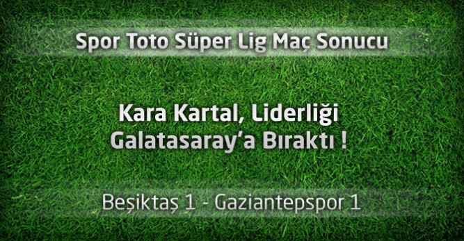 Beşiktaş 1 – Gaziantepspor 1 geniş maç özeti ve maçın golleri