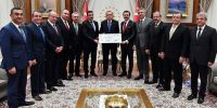 15 Temmuz Yardım Çeki Cumhurbaşkanı Erdoğan’a sunuldu