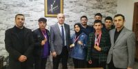 Şampiyon,Türkoğlu İlçe Millî Eğitim Müdürünü Ziyaret Etti