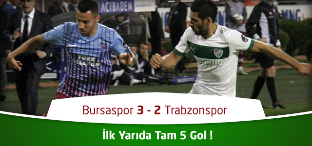 Bursaspor - Trabzonspor Canlı Maç Özeti