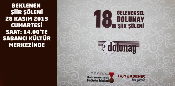 Geleneksel 18.Dolunay Şiir Şöleni’ni Kaçırmayın