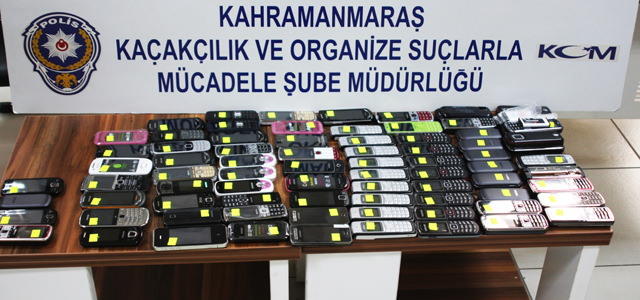 Kahramanmaraş’ta 82 Adet Kaçak Cep Telefonu Ele Geçirildi