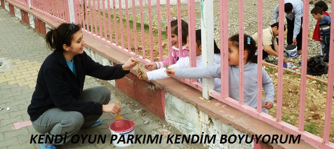 Kendi oyun parkımı kendim boyuyorum etkinliği