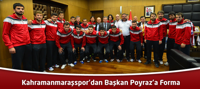 Kahramanmaraşspor'dan Başkan Poyraz'a Forma
