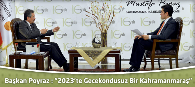 Başkan Poyraz : "2023'te Gecekondusuz Bir Kahramanmaraş"