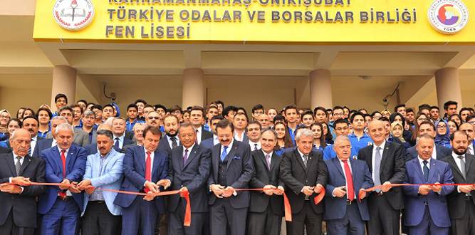 Kahramanmaraş TOBB Fen Lisesi törenle açıldı.