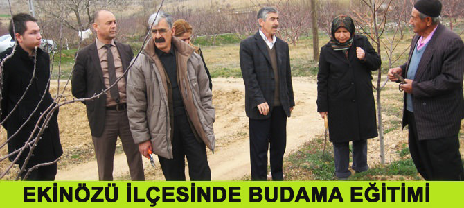 Ekinözü İlçesinde Çiftçilere Budama Eğitimi Verildi…