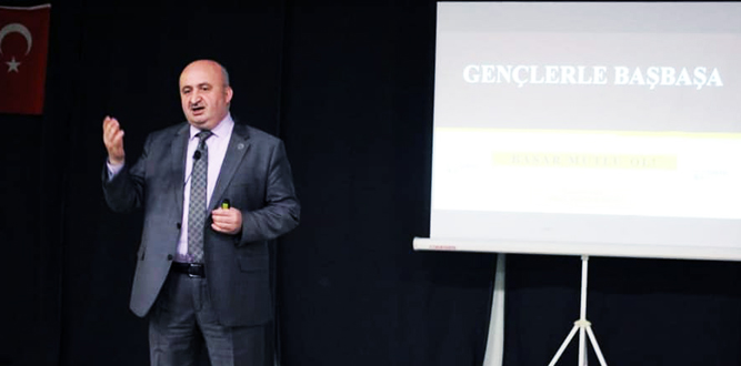 Simya Kolejinde "GENÇLERLE BAŞBAŞA”  konferansı