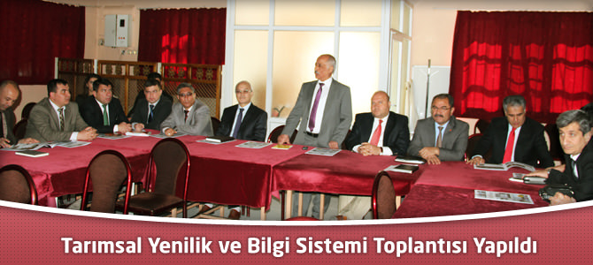 “Tarımsal Yenilik Ve Bilgi Sistemi”  İl Grup Toplantısı Yapıldı