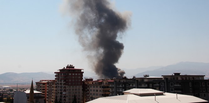 Kahramanmaraş'ta Korkutan Yangın