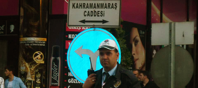 Maraş Caddesi Maraşlı polise emanet!