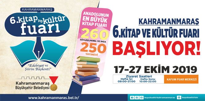 6.Kitap ve Kültür Fuarı 17 Ekim de Açılıyor