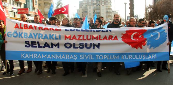 Kahramanmaraş'ta Doğu Türkistan İçin Yürüyüş