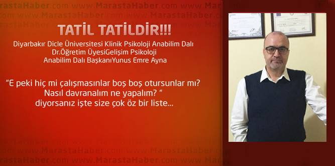 TATİL TATİLDİR!!!