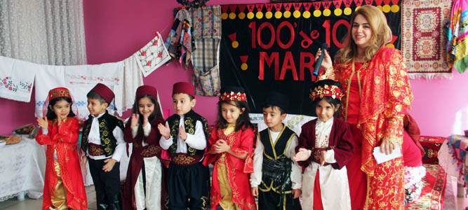 Menekşe Anaokulundan 100'de 100 Projesi