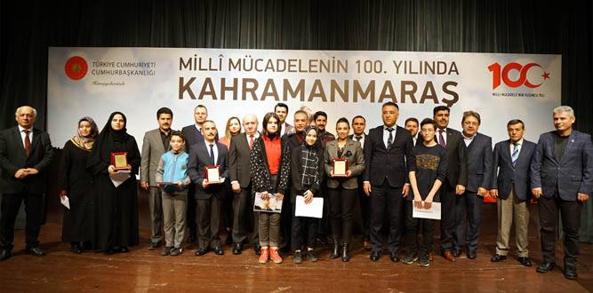 Kahramanmaraş'ta Dereceye Girenlere 100. yıl Ödülü