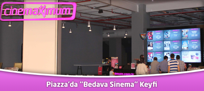 Kahramanmaraş Piazza AVM'de ''bedava sinema'' keyfi !