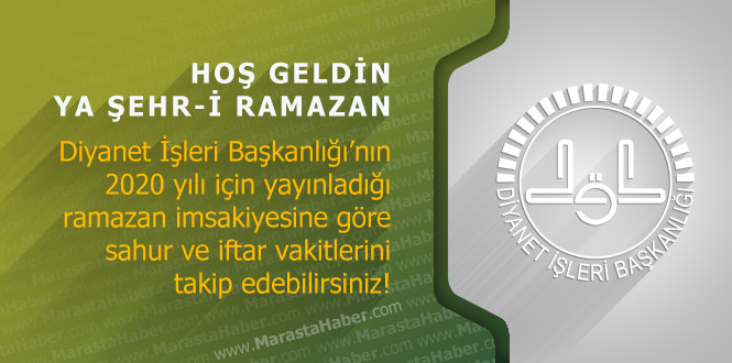 Ağrı ve ilçeleri 2020 ramazan imsakiye - Diyanet imsakiyesi namaz, iftar vakti ve sahur saati kaçta