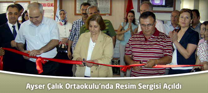 Ayser Çalık Ortaokulu’nda Resim Sergisi Açıldı