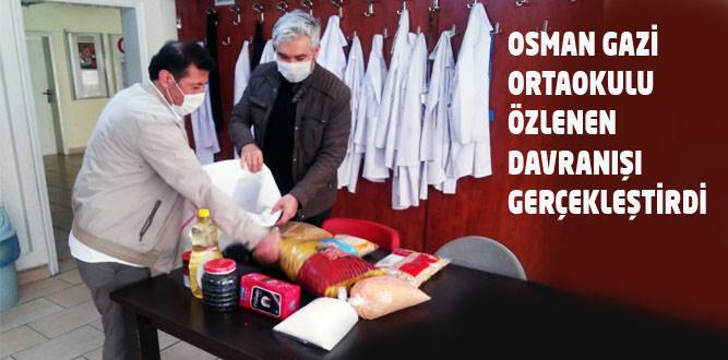 Osmangazi Ortaokulu öğretmenlerinden örnek davranış