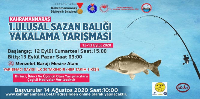 1.Ulusal Sazan Balığı Yakalama Yarışması