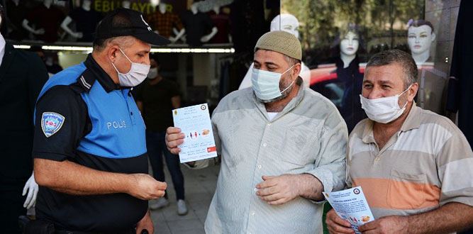 Kahramanmaraş İl Emniyet Müdürlüğünden Covid-19 Bilgilendirme Çalışması