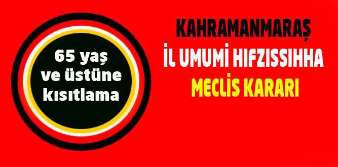 65 Yaş ve Üzerine Kısıtlama