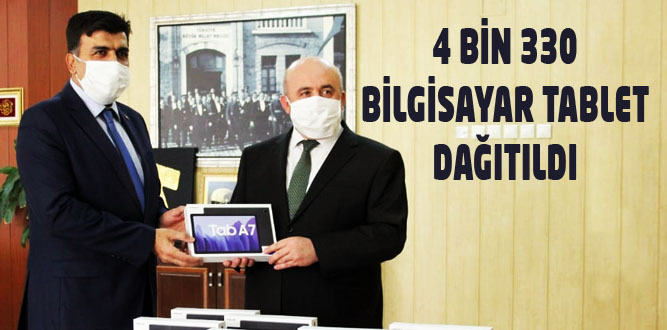 Kahramanmaraş'ta Tablet Bilgisayar Dağıtımı