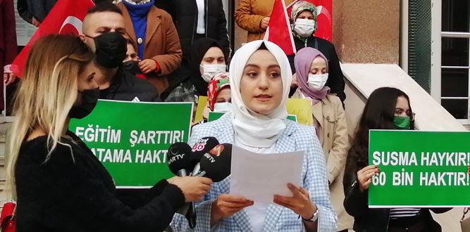 Kahramanmaraş'ta Atanamayan Öğretmenlerden Basın Açıklaması