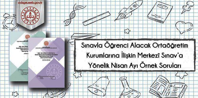 8. Sınıflara Yönelik Nisan Ayı Deneme Soruları