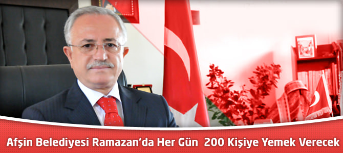 Ramazan’da Her Gün 200 Kişiye Yemek Verilecek