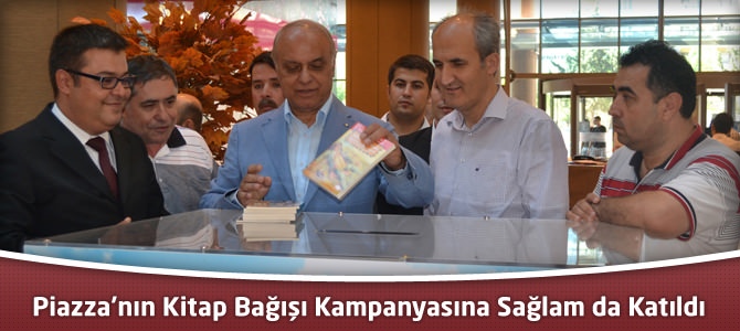 Piazza’nın Kitap Bağışı Kampanyasına Sağlam da Katıldı