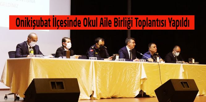 Onikişubat İlçesinde Okul Aile Birliği Toplantısı Yapıldı