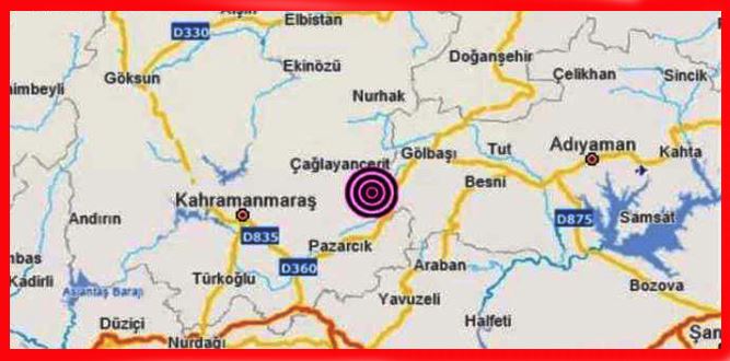 Kahramanmaraş'ta Yine Deprem Oldu